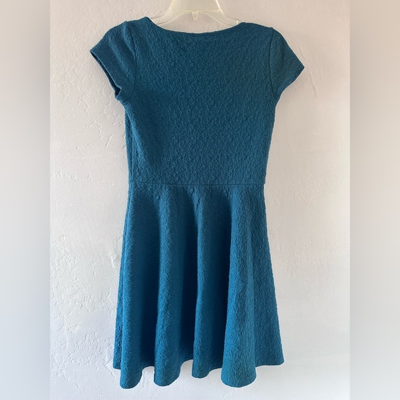 Aeropostale teal cap sleeves fit & flare dress Small - Picture 2 of 7